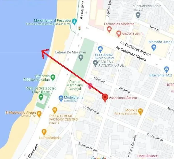 Estudio A Unos Pasos Del Malecon Масатлан